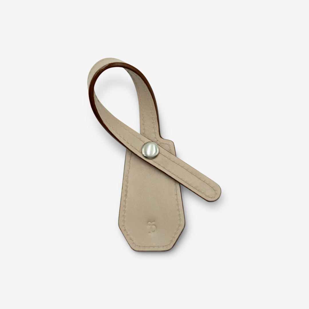 Leather Charm - Beige