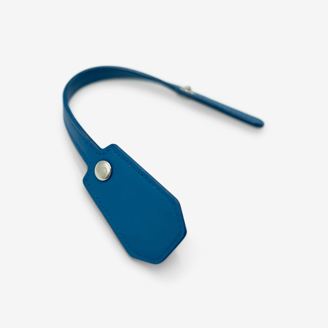 Leather Charm - Cobalt Blue