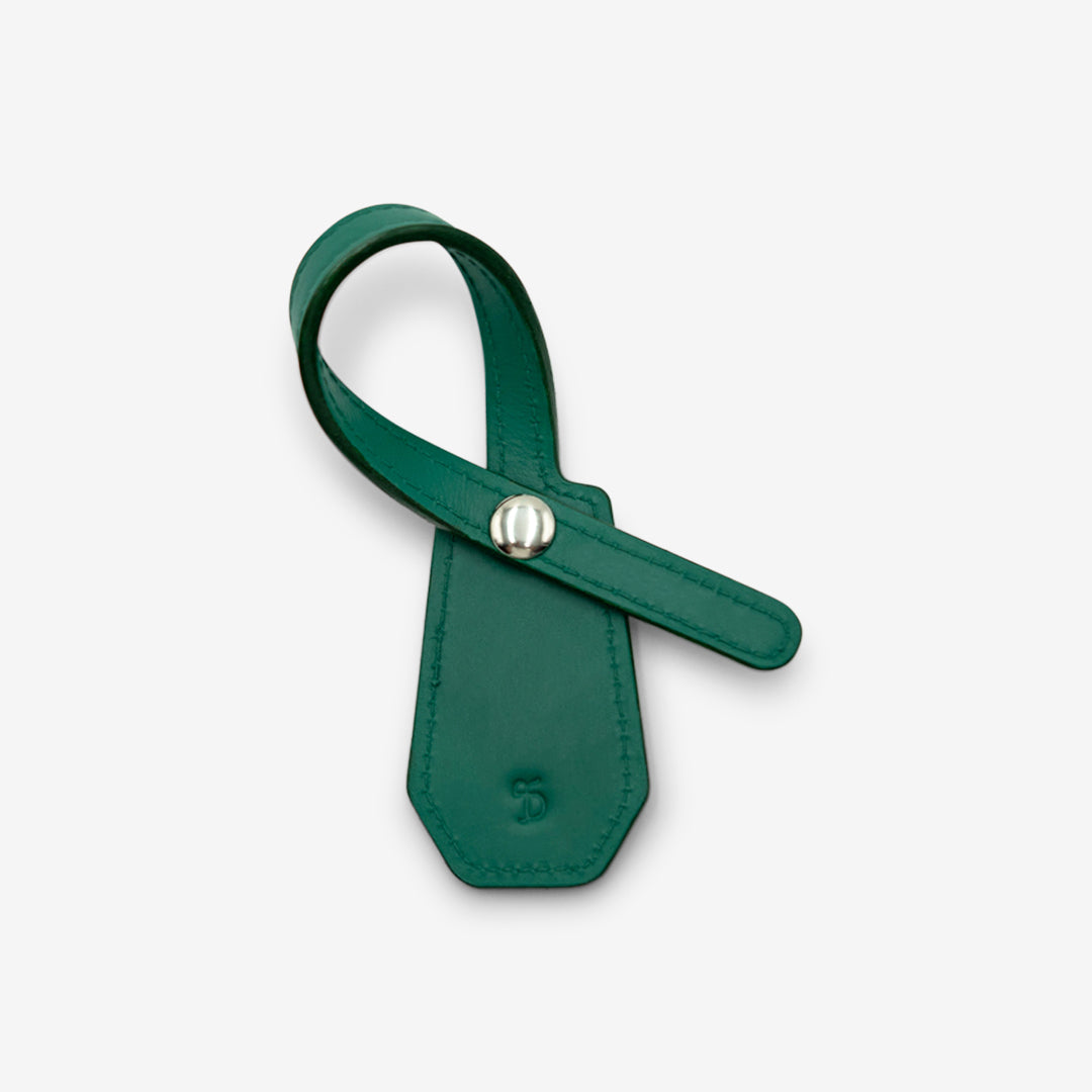 Leather Charm - Green