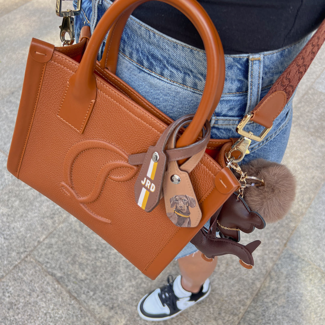 Leather Charm - White