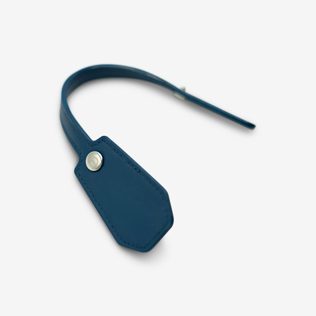 Leather Charm - Midnight Blue