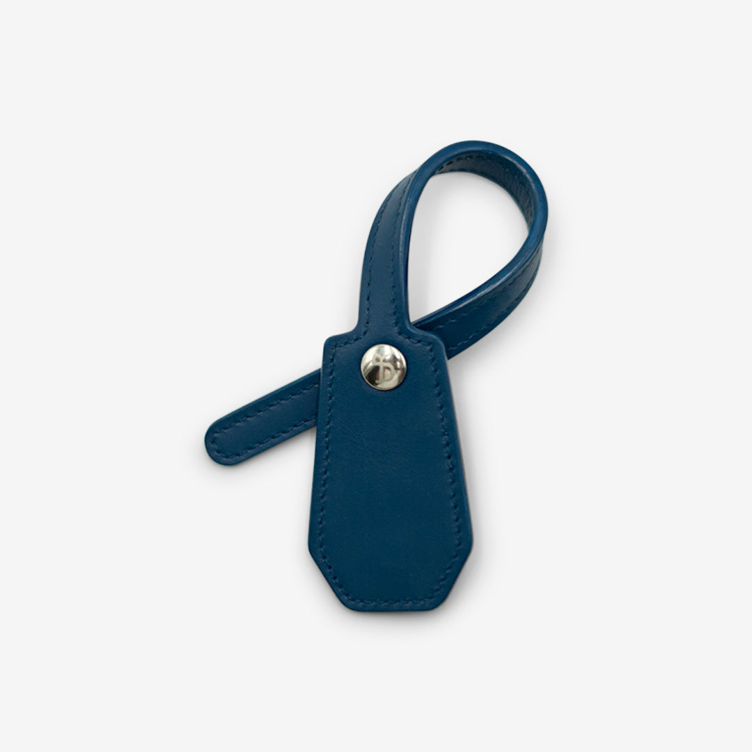 Leather Charm - Midnight Blue
