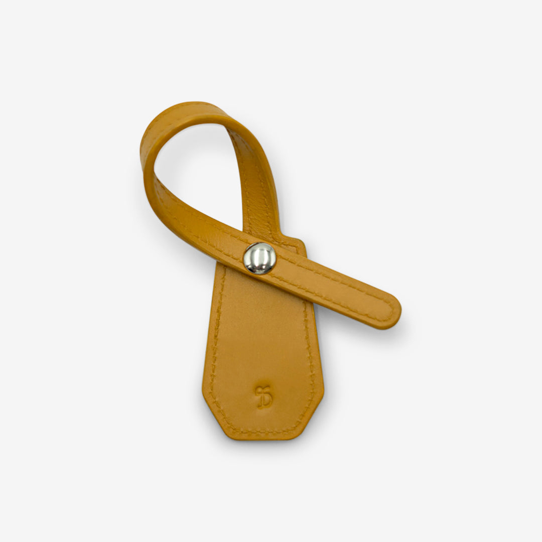 Leather Charm - Yellow