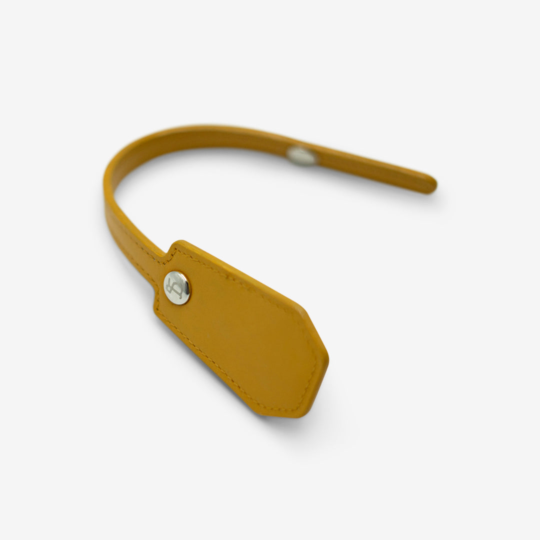 Leather Charm - Yellow