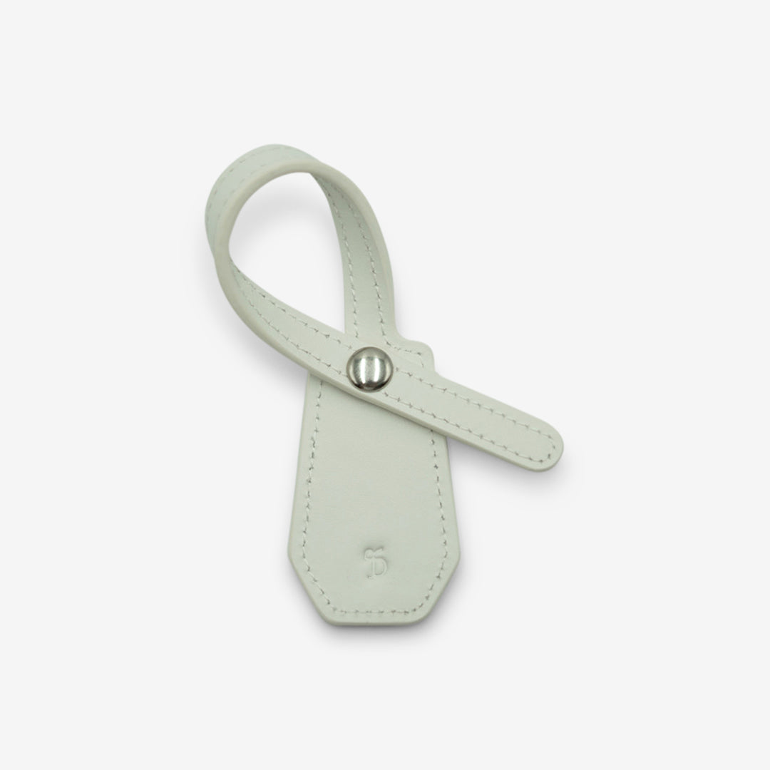 Leather Charm - White