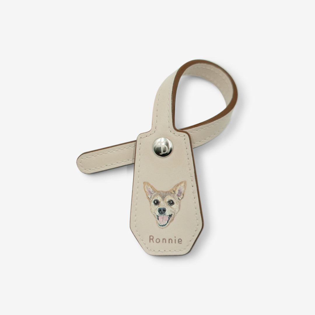 Pet Name Leather Charm
