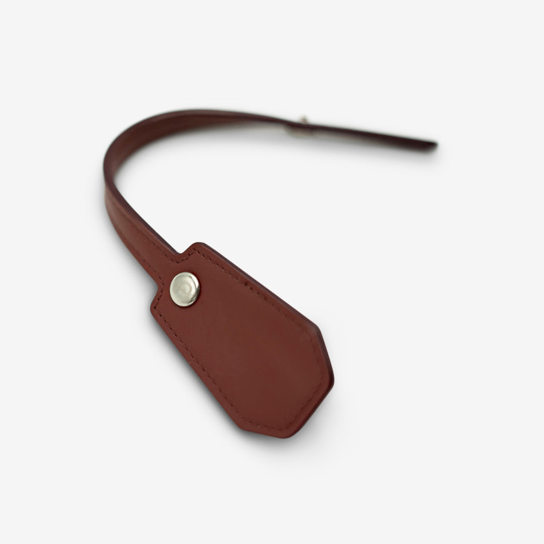 Leather Charm - Dark Red