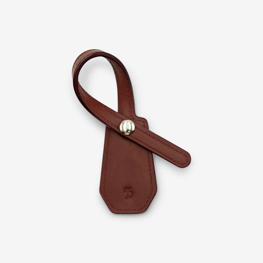 Leather Charm - Dark Red