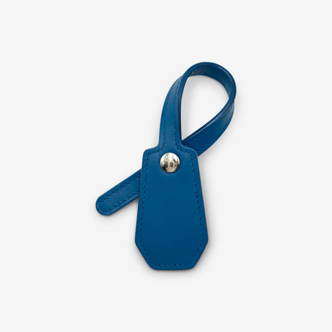 Leather Charm - Cobalt Blue