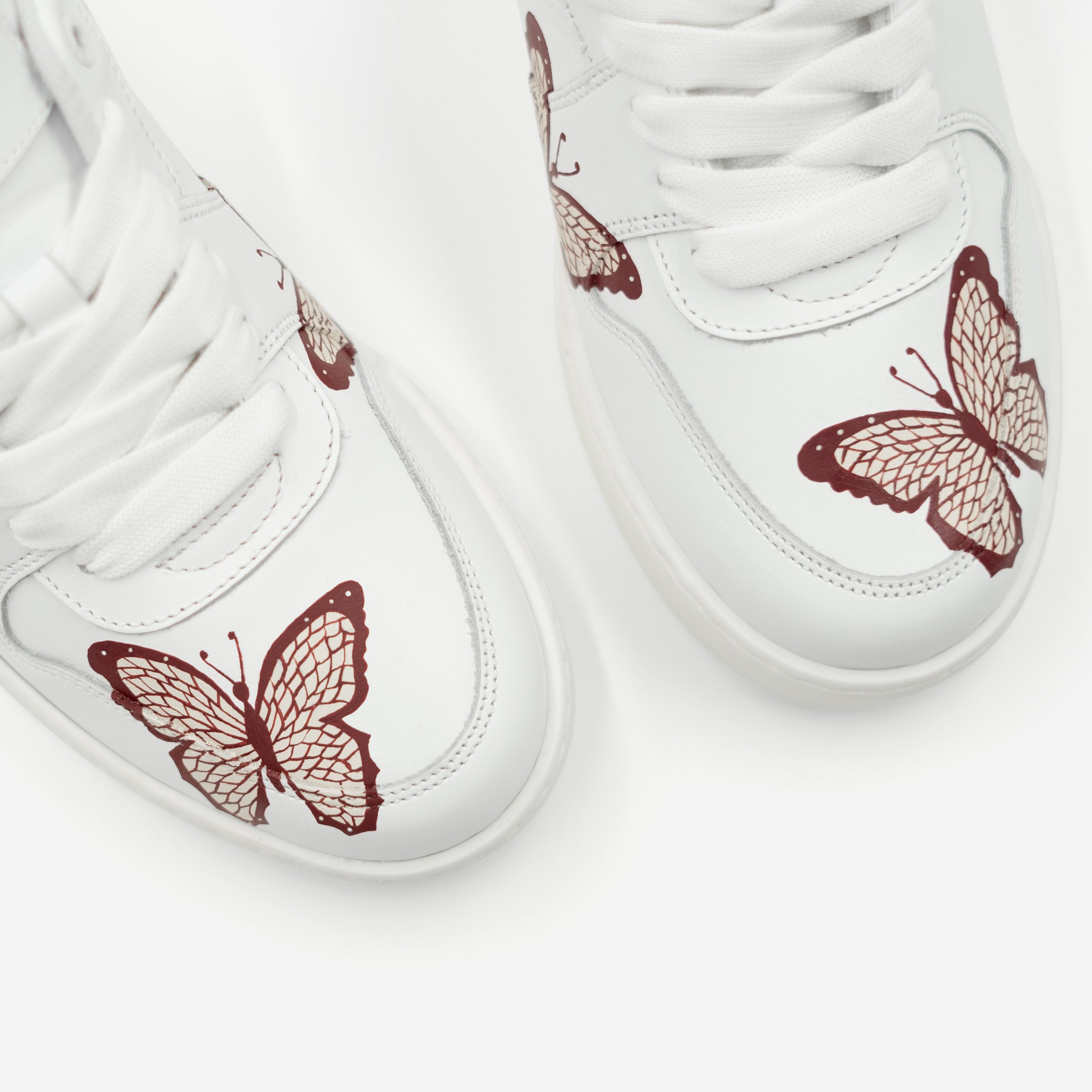 D98 Butterfly - Burgundy