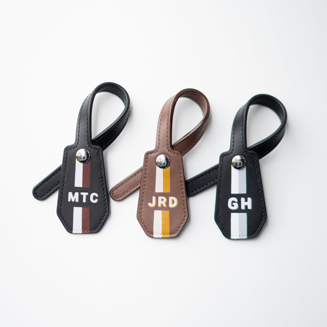 Initial Leather Charm