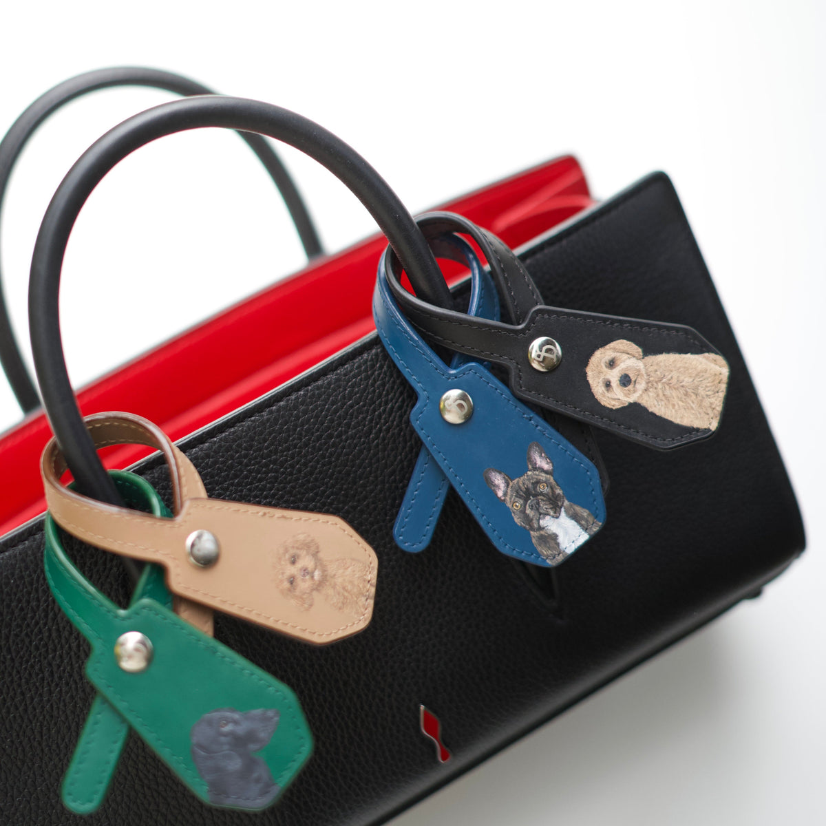 Pet Leather Charm - Midnight Blue