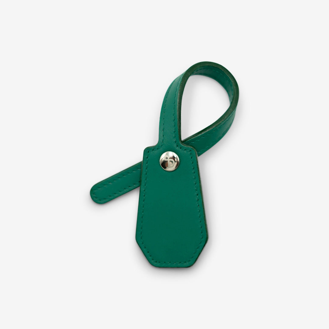 Leather Charm - Green