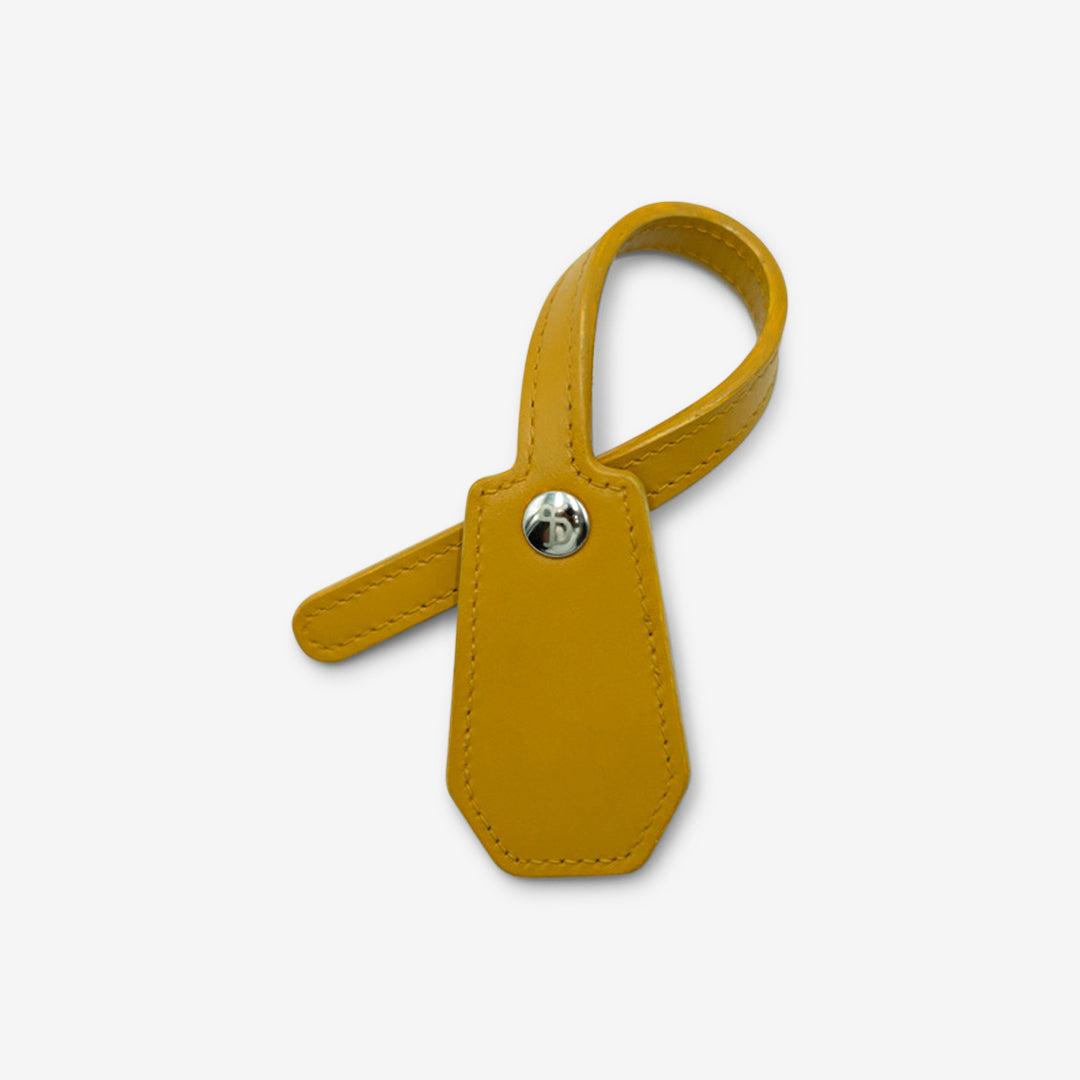 Leather Charm - Yellow