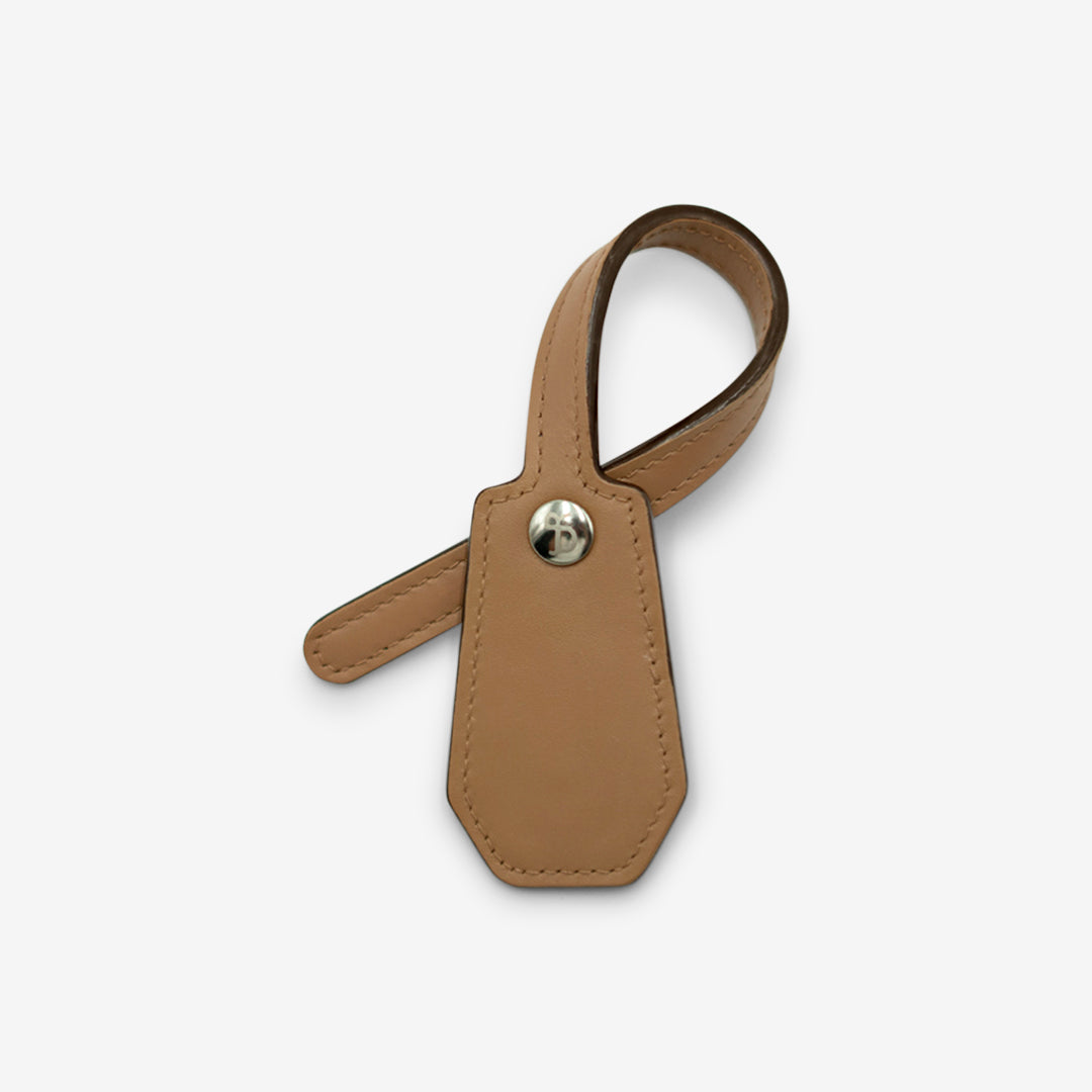 Pet Name Leather Charm - Tan