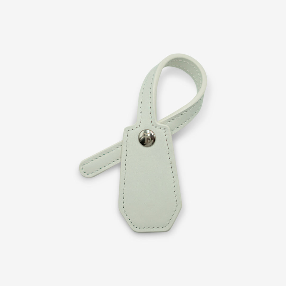 Leather Charm - White
